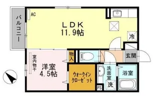 ヒルサイドテラス【1階】の間取り