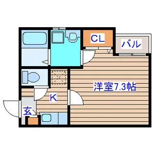 クレフラスト仙台駅北【1階】の間取り