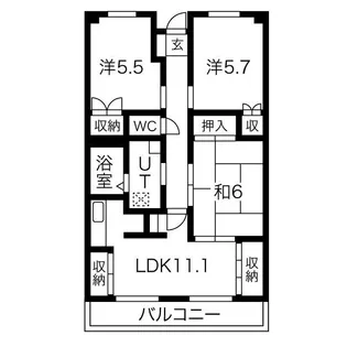 グレース蔵前【1階】の間取り