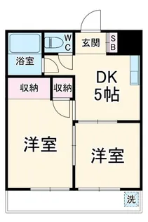 多摩川ハイツ【2階】の間取り