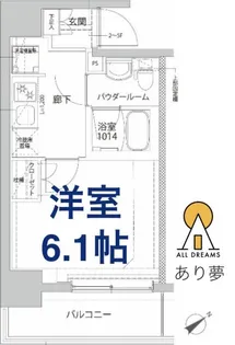 RELUXIA横濱反町【2階】の間取り