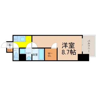 スリーアイランドタワー久屋大通【1階】の間取り