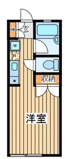 ディーエムハイツ樽町【1階】の間取り