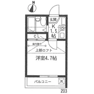フローラII【2階】の間取り