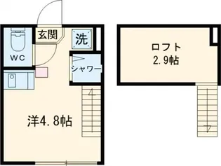 Emarie代田橋【1階】の間取り