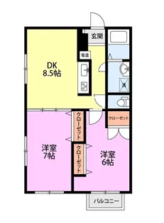 エムズプレイス【3階】の間取り