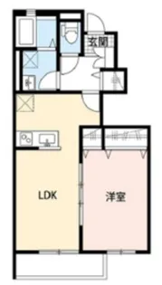 Clair Yuzu【1階】の間取り