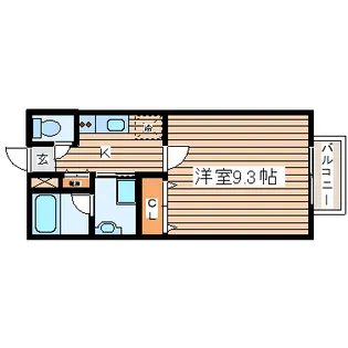 コージーコート北仙台II【1階】の間取り