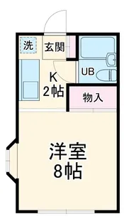 グリーンサンモール【1階】の間取り