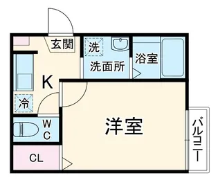 L’Aria Omiya【1階】の間取り