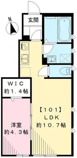 グラース【1階】の間取り