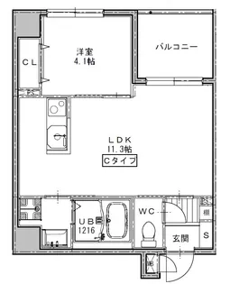 VIVACE浦上【5階】の間取り