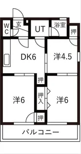 シャトーシャルマン【6階】の間取り