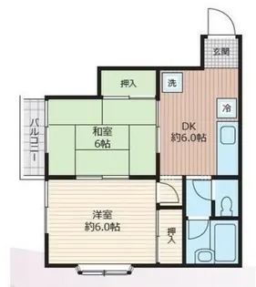 ローズガーデン【1階】の間取り