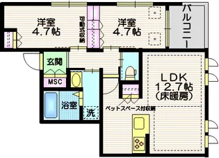 (仮称)西蒲田4丁目メゾン【3階】の間取り