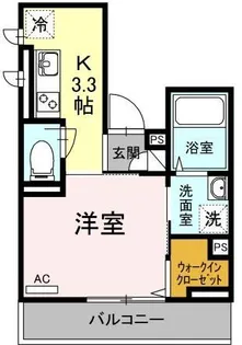 フラット・プラム【2階】の間取り