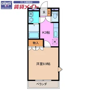 イーストブルー【2階】の間取り