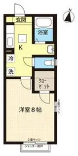 1Kの間取り画像