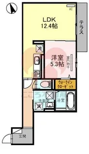 メゾンシュシュA棟【2階】の間取り