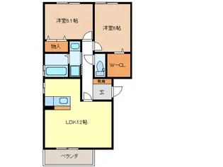 フローラM【2階】の間取り