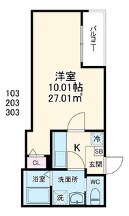 埼玉県川越市新宿町3【アパート】の間取り