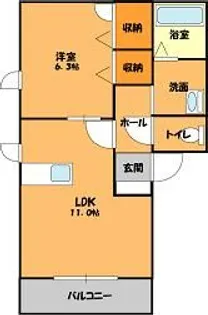 ブリリアント E【1階】の間取り