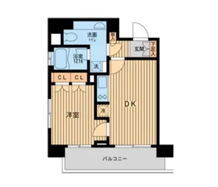 東京都港区芝浦4【マンション】の間取り