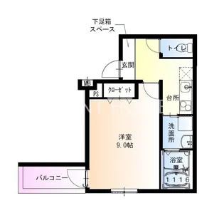 フジパレス高井田V番館【1階】の間取り