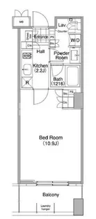 コンフォリア東池袋WEST【7階】の間取り