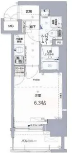 大阪府大阪市西区南堀江4【マンション】の間取り
