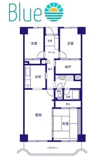鎌倉岩瀬ハイツ【6階】の間取り