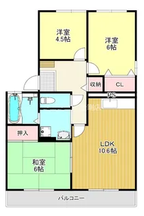 グレースB棟【2階】の間取り