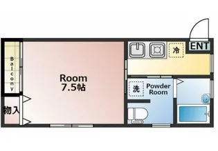 東京都小平市小川西町4【マンション】の間取り
