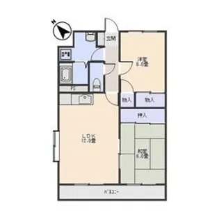 グリーンパティオ【1階】の間取り