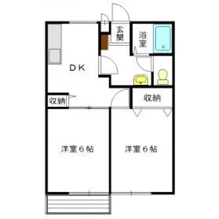 レジデンス草薙A【2階】の間取り