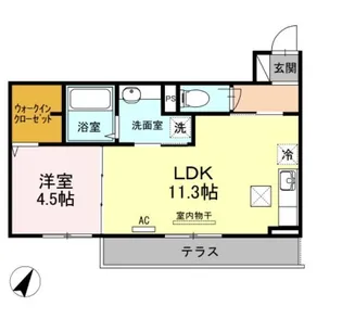ラルーチェA【2階】の間取り