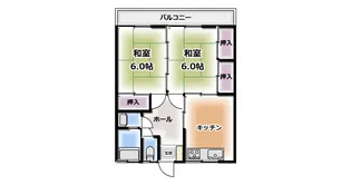 コーポサンフラワー【2階】の間取り