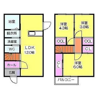 江北五番街【1階】の間取り