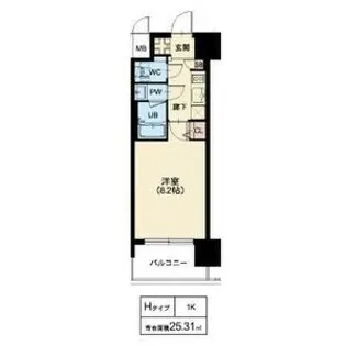 スプランディッド十三本町【13階】の間取り