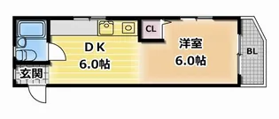 大阪府大阪市浪速区敷津東3【マンション】の間取り