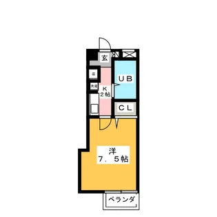 ラメール植田【5階】の間取り