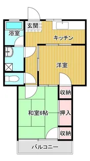 コーポ花水木1号館【2階】の間取り