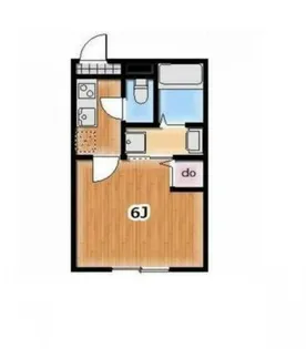 埼玉県越谷市大字袋山【アパート】の間取り