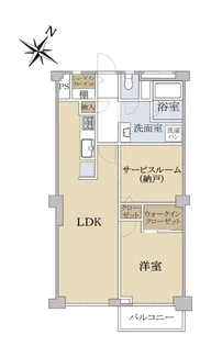 弁天コーポ【9階】の間取り