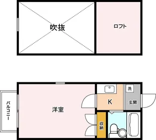 ベルトピア錦町【2階】の間取り