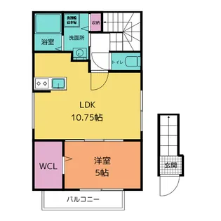 仮)小田原市小台共同住宅【2階】の間取り