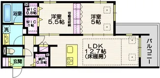 Premium Maison光【2階】の間取り