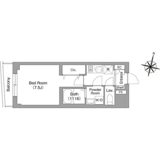 コンフォリア・リヴ目黒碑文谷【3階】の間取り