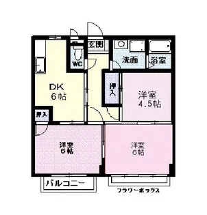 アーバンハイツ【1階】の間取り
