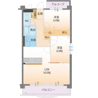 Lotos BlumeII【1階】の間取り